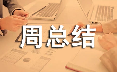 一周總結(jié)作文7篇
