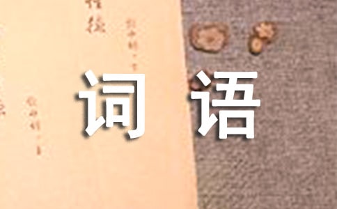 三字詞語作文素材